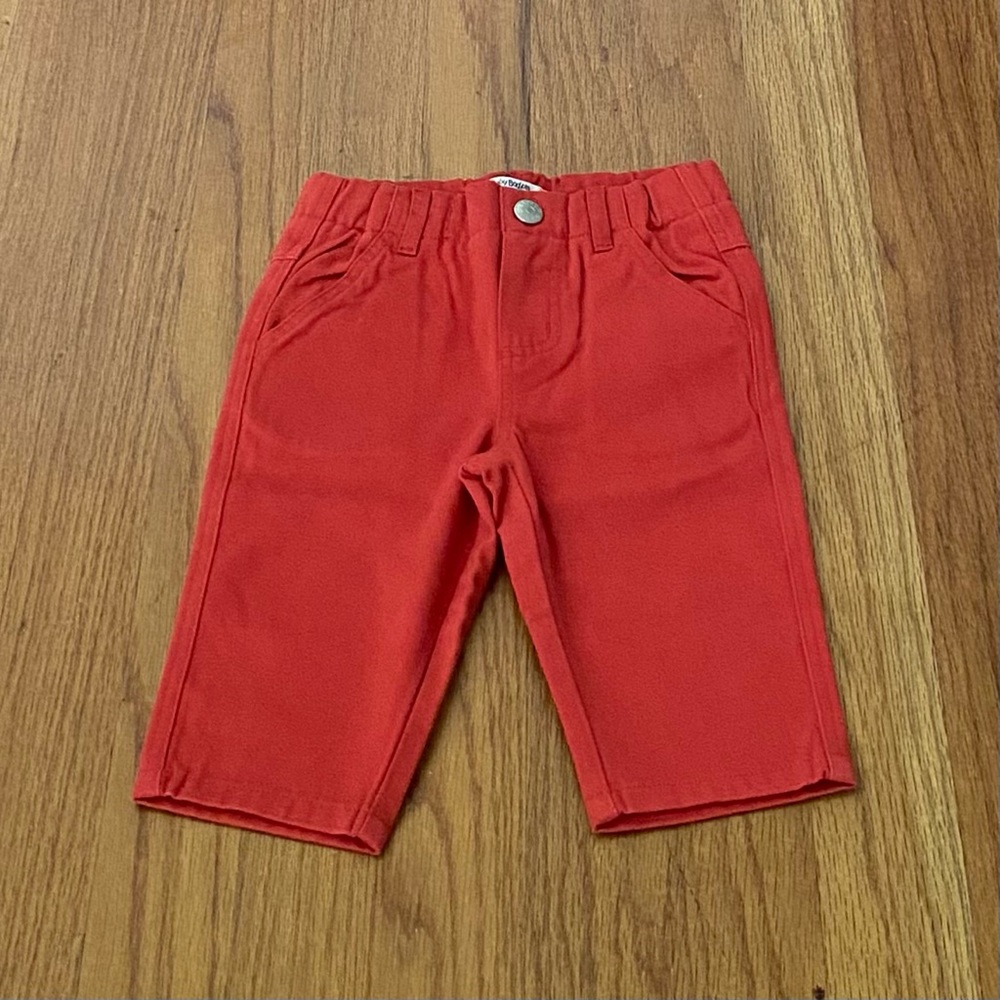Baby Boden Vibrant Coral Casual Pants